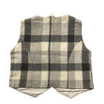 MINI BANDA gilet tinta unita con fantasia a quadri Grigio per Neonato GIL0094 GRIGIO MINI BANDA 