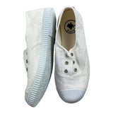 Chipie Sneakers Ricamata Con Suola In Gomma Bianco Per Bambina