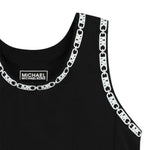 Michael Kors Top Tinta Unita con Contrasti per Bambina R30323X NERO MICHAEL KORS 