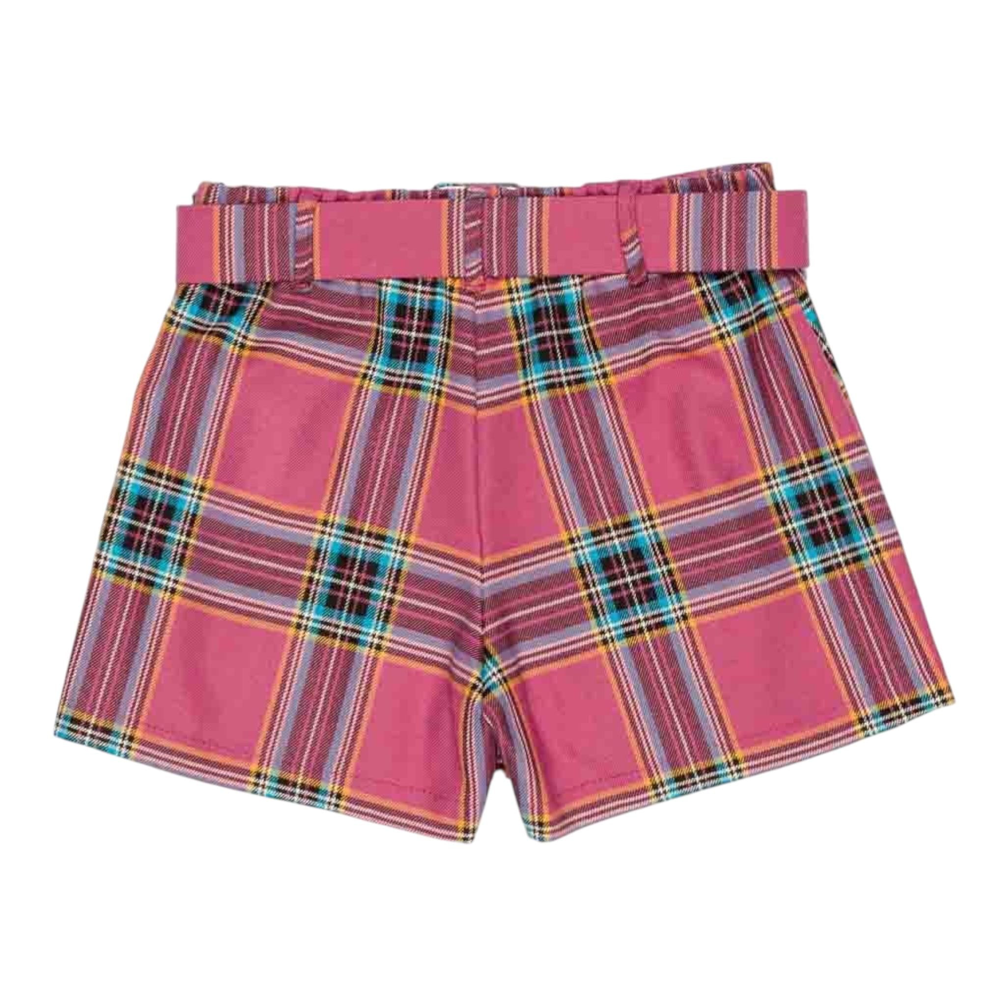LU LU BY MISS GRANT short stampa fantasia con cintura Rosa per Bambina LL3069 ROSA LU LU BY MISS GRANT 