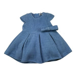 JANICE abito mezza manica tinta unita Azzurro per Neonata JN655N AZZURRO JANICE 