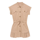 Liu Jo Set Abito Tinta Unita-Cintura per Bambina GA5026 BEIGE LIU JO 