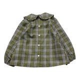 LITTLE BEAR camicia tinta unita con fantasia a righe Verde per Neonata 5241N VERDE LITTLE BEAR 