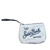 Saint Barth Pochette Tinta Unita con Ricami per Bambina ALI004500238 BIANCO SAINT BARTH 