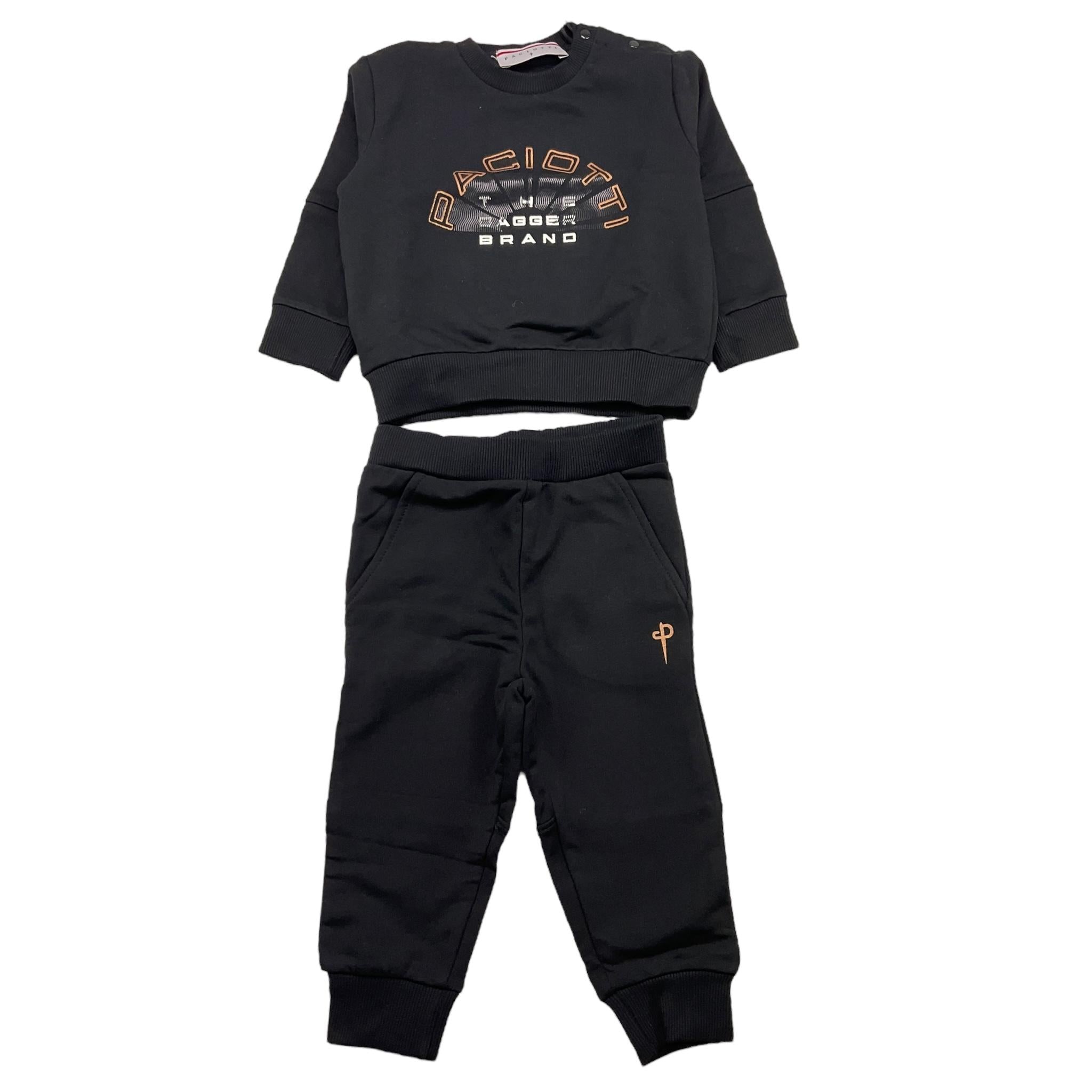 CESARE PACIOTTI completo 2pz felpa-pantalone tingta unita Nero per Neonato COMP5321BX NERO CESARE PACIOTTI 