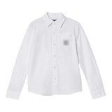 GUESS camicia tinta unita con stampa Bianco per Bambino N4RH09 BIANCO GUESS 