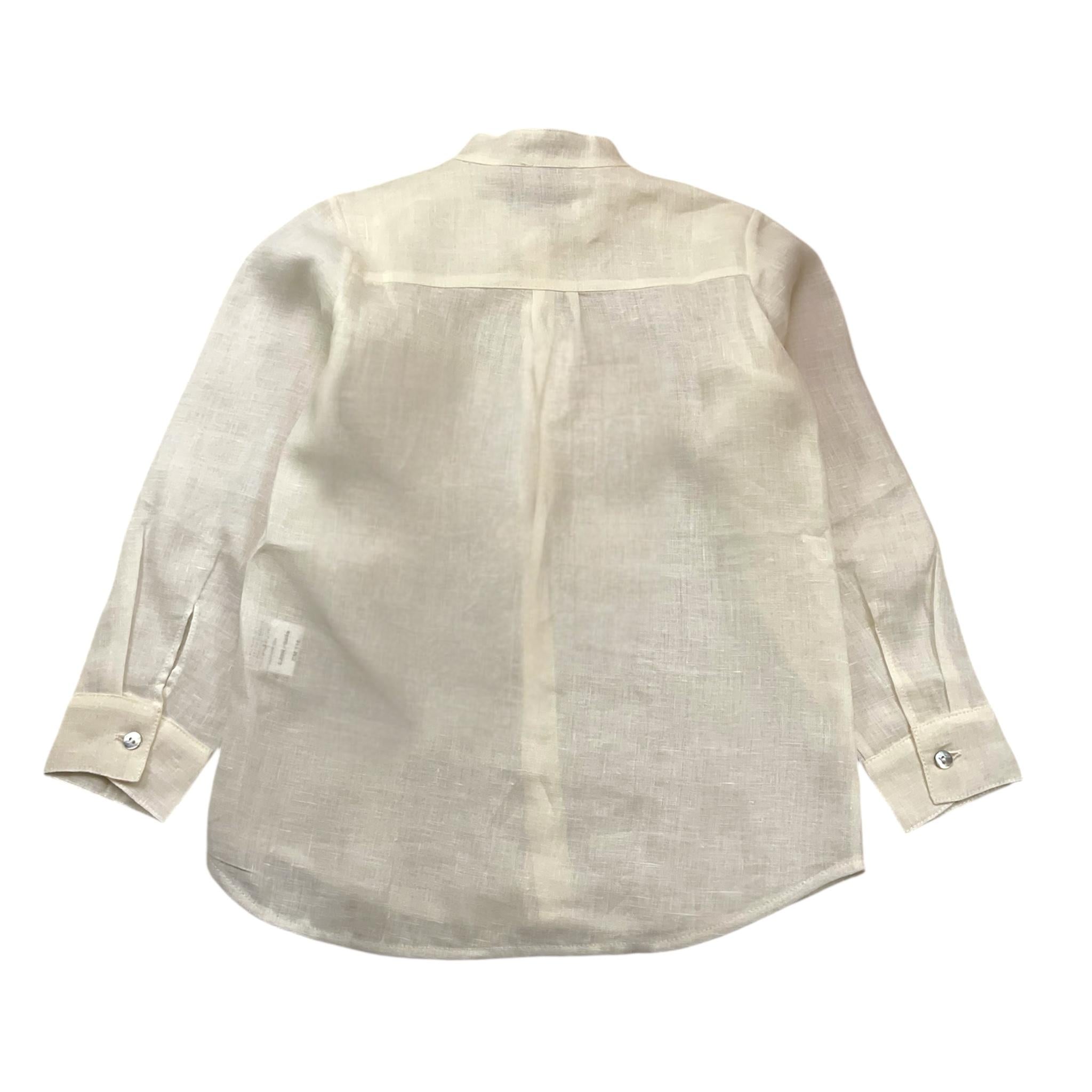 J.O. Milano Camicia Tinta Unita con Colletto Coreano per Bambino 376ZS PANNA J.O. MILANO 