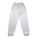 Datch Pantalone Modello Tuta Tinta Unita Con Polsini Bianco Per Bambina