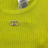 Liu Jo Canotta Tinta Unita con Logo per Bambina GA5041 VERDE LIU JO 