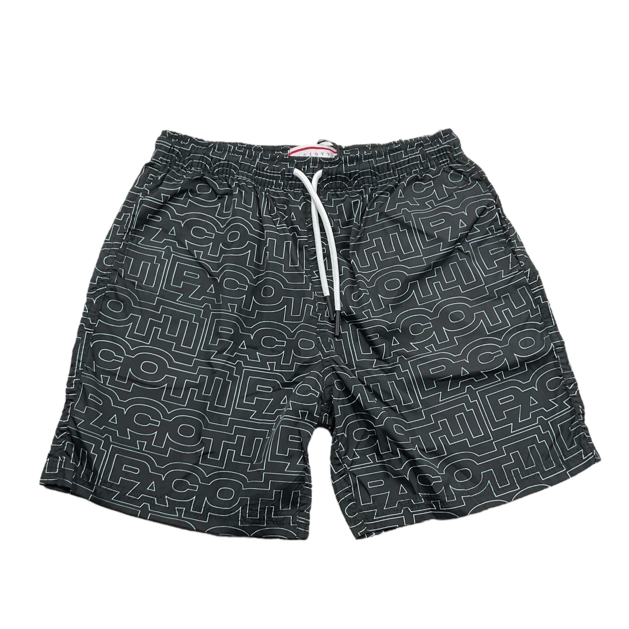 Cesare Paciotti Costume Modello Box Tinta Unita Logato per Bambino BXP5104J NERO CESARE PACIOTTI 