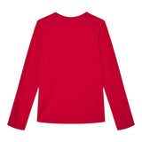 GUESS shirt girocollo tinta unita con stampa brillantinata Fuxia per Bambina J4BI09J1314X FUXIA GUESS 