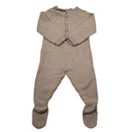 Wedoble Tutina Manica Lunga Tinta Unita con Trafori per Neonato V2507346A BEIGE WEDOBLE 