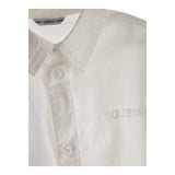 Guess Camicia Tinta Unita Manica Lunga per Bambino L3YH04WE5W0 BIANCO GUESS 