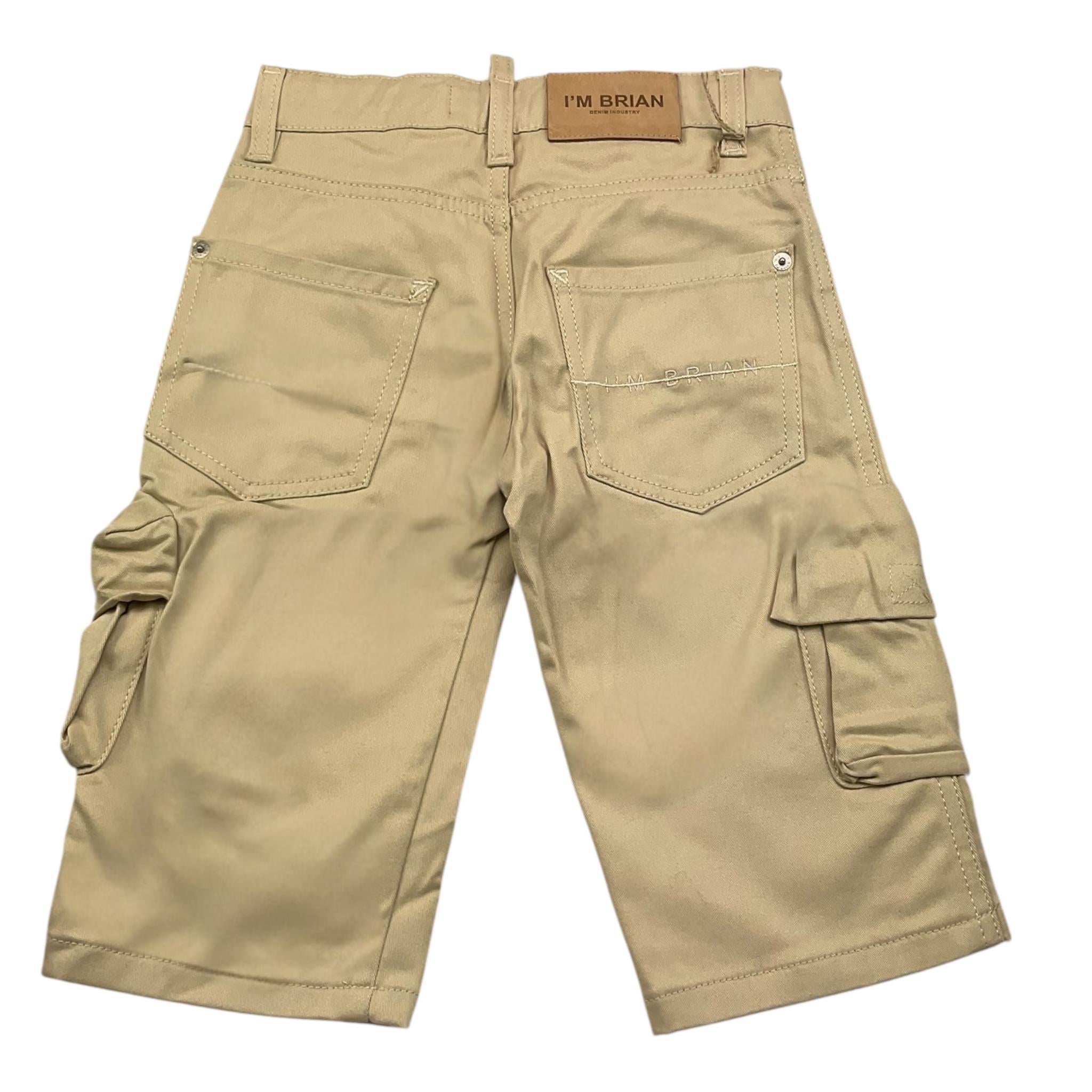 I'M BRIAN pantalone tinta unita con girovita regolabile Beige per Neonato SAMJL2024N BEIGE I'M BRIAN 