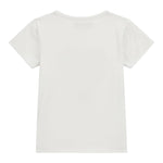 Guess T-Shirt Girocollo Tinta Unita con Stampa In Rilievo per Bambina K4RI18K6YW BIANCO GUESS 