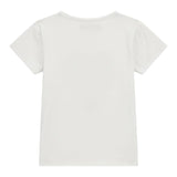 Guess T-Shirt Girocollo Tinta Unita con Stampa In Rilievo per Bambina K4RI18K6YW BIANCO GUESS 