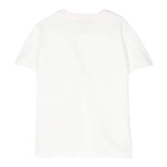 Fendi T-Shirt Girocollo Tinta Unita con Stampa per Bambino JUI157 BIANCO FENDI 