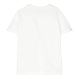 Fendi T-Shirt Girocollo Tinta Unita con Stampa per Bambino JUI157 BIANCO FENDI 