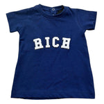John Richmond T-Shirt Girocollo Tinta Unita con Logo per Neonato RIP26017TS BLU JOHN RICHMOND 