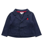 U.S. POLLO ASSN giacca tinta unita con logo Blu per Neonato GIA0059 BLU U.S. POLLO ASSN 