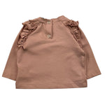 TRUSSARDI shirt girocollo tinta unita con stampa logo Rosa per Neonata TIA25199TS ROSA TRUSSARDI 