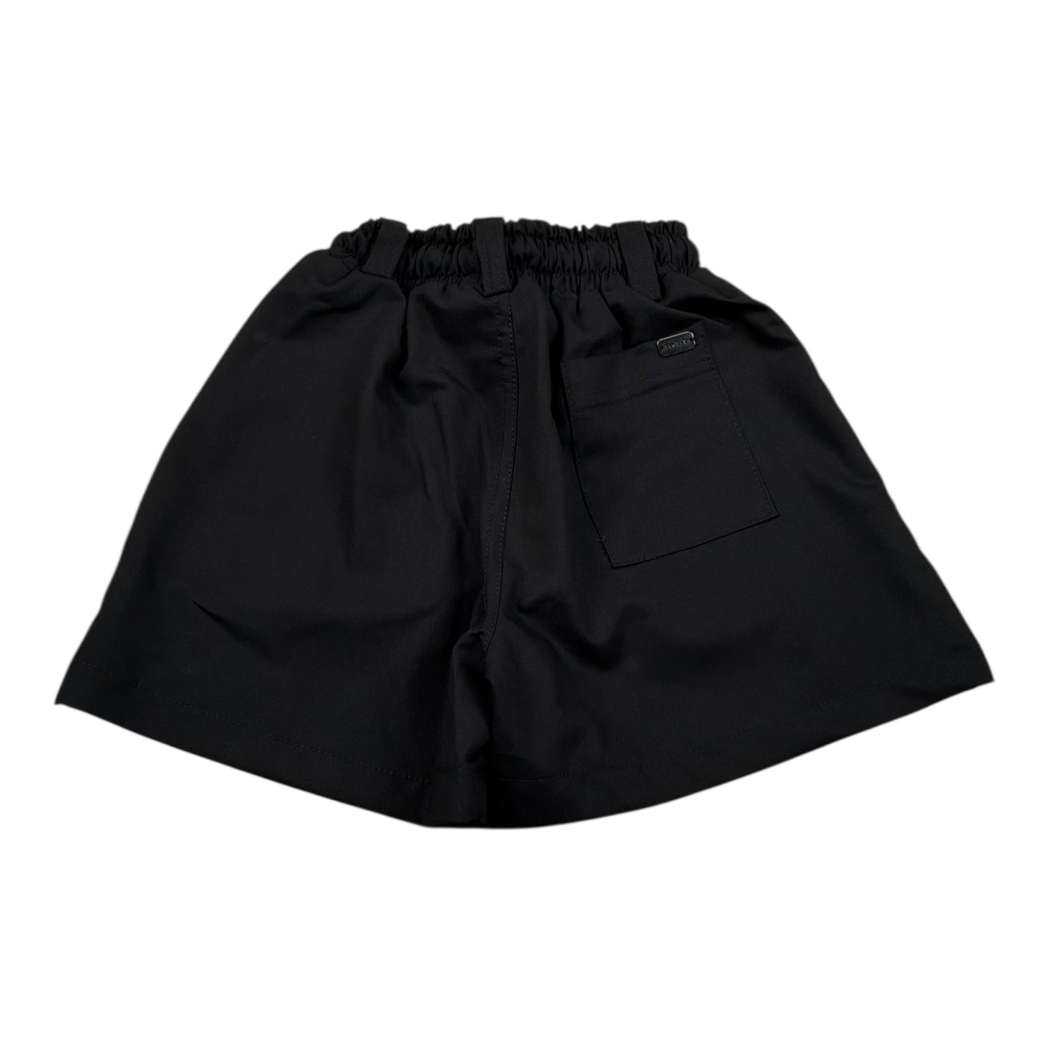 Syst Bermuda Tinta Unita con Elastico In Vita per Neonato BRB5004N NERO SYST 