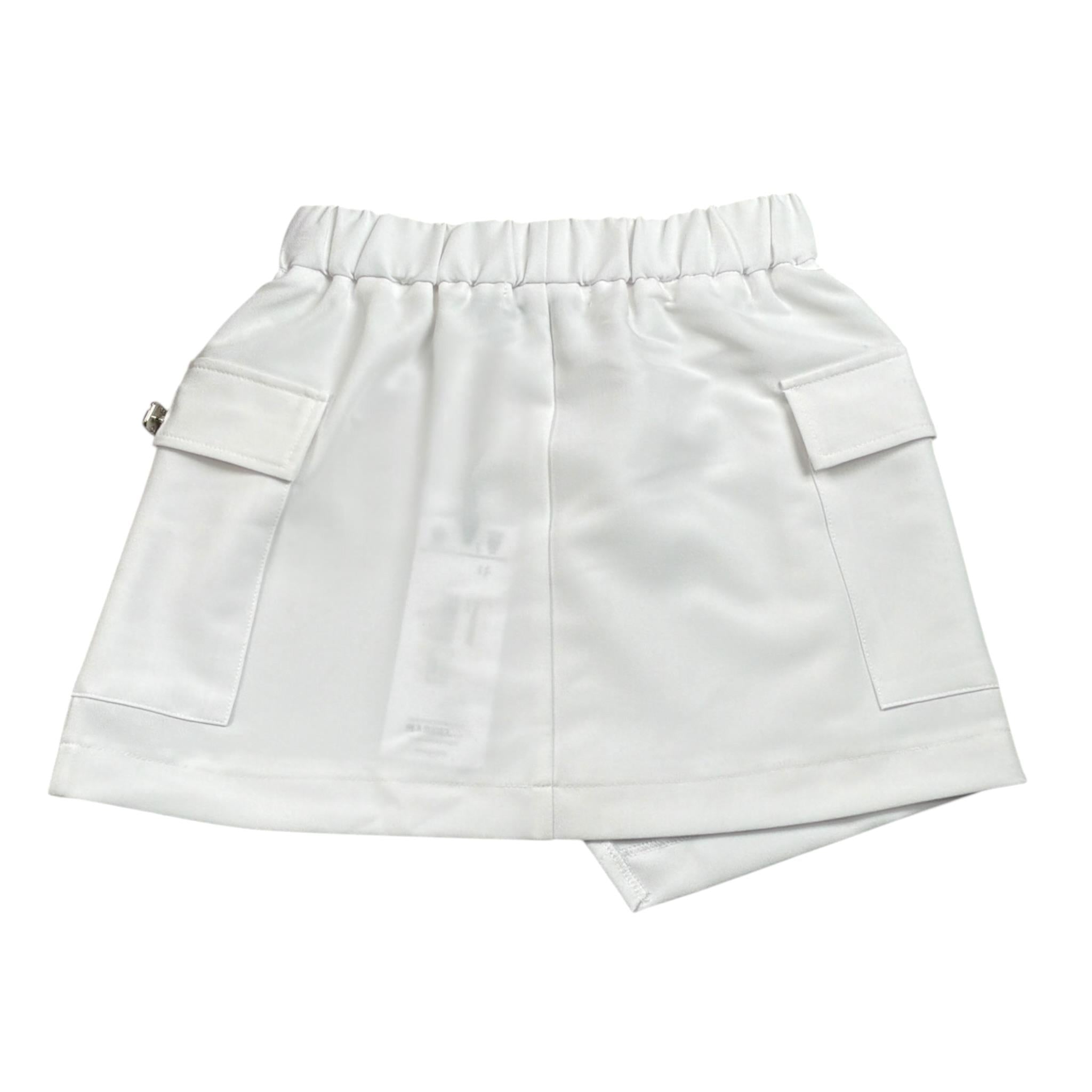 Gaelle Gonna tinta unita con Elastico In Vita Bianco per Bambina 2746G00507 BIANCO GAELLE 