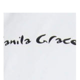 Manila Grace T-Shirt Girocollo Tinta Unita con Stampa per Bambina 148TMJS25 BIANCO MANILA GRACE 