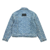 Marc Jacobs Giubbino In Denim Tinta Unita Con Bottoni Logato Azzurro Per Bambina