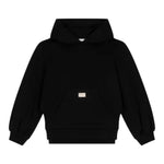 DOLCE & GABBANA fepa tinta unita con cappuccio e logo Nero per Bambina L5JW9S NERO DOLCE & GABBANA 