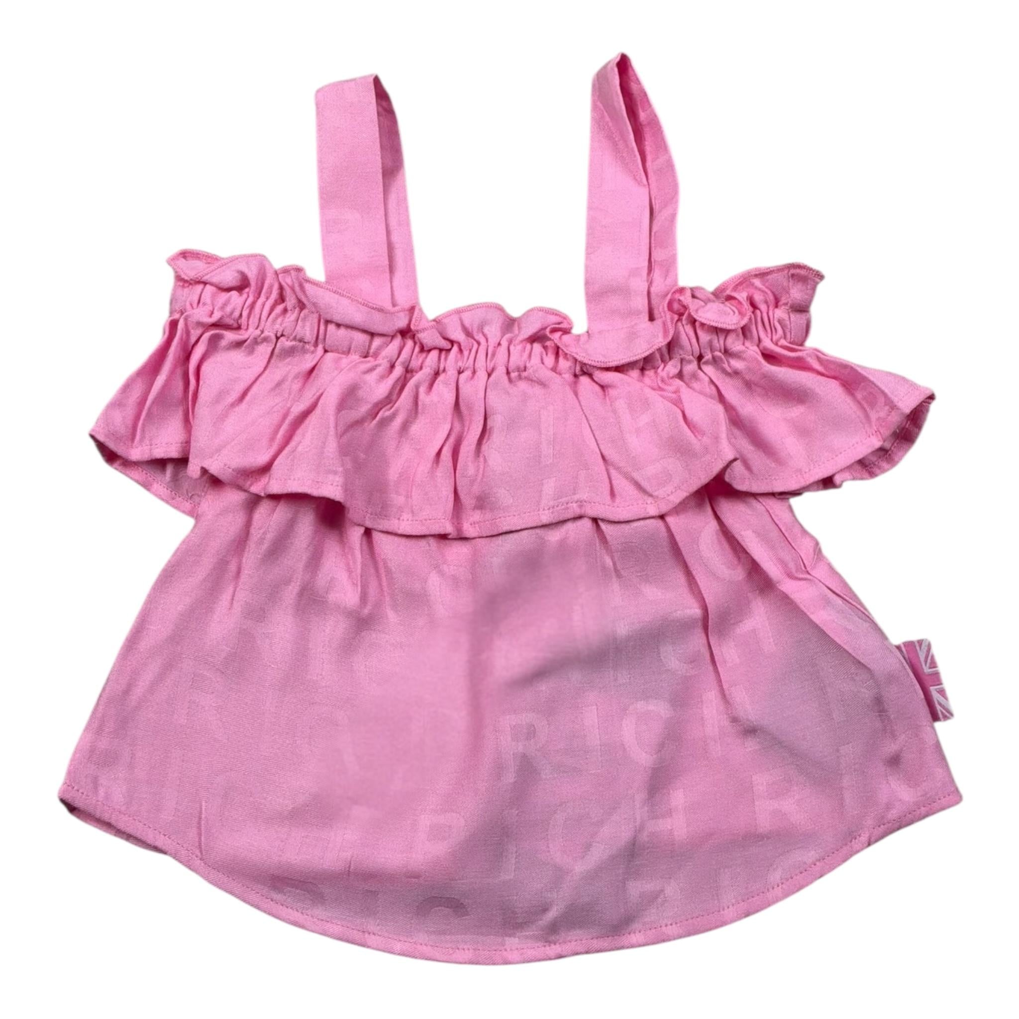 John Richmond Top Giromanica Tinta Unita per Neonato RGP25042TO ROSA JOHN RICHMOND 