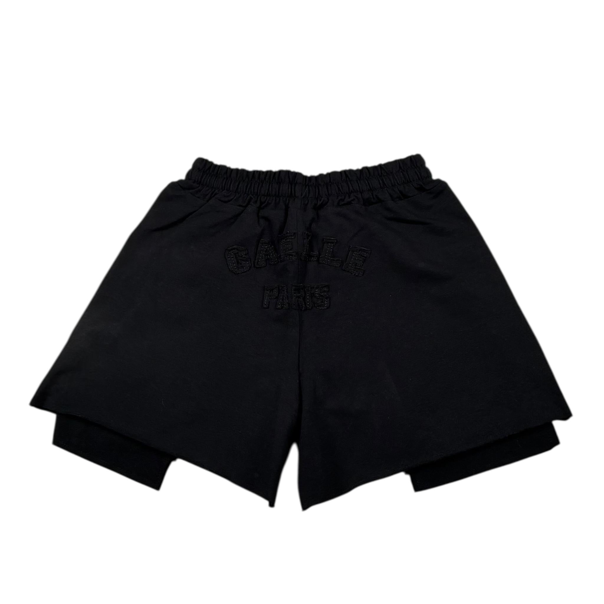 Gaelle Short In Felpa Tinta Unita con Logo per Bambina 2746SF00409 NERO GAELLE 