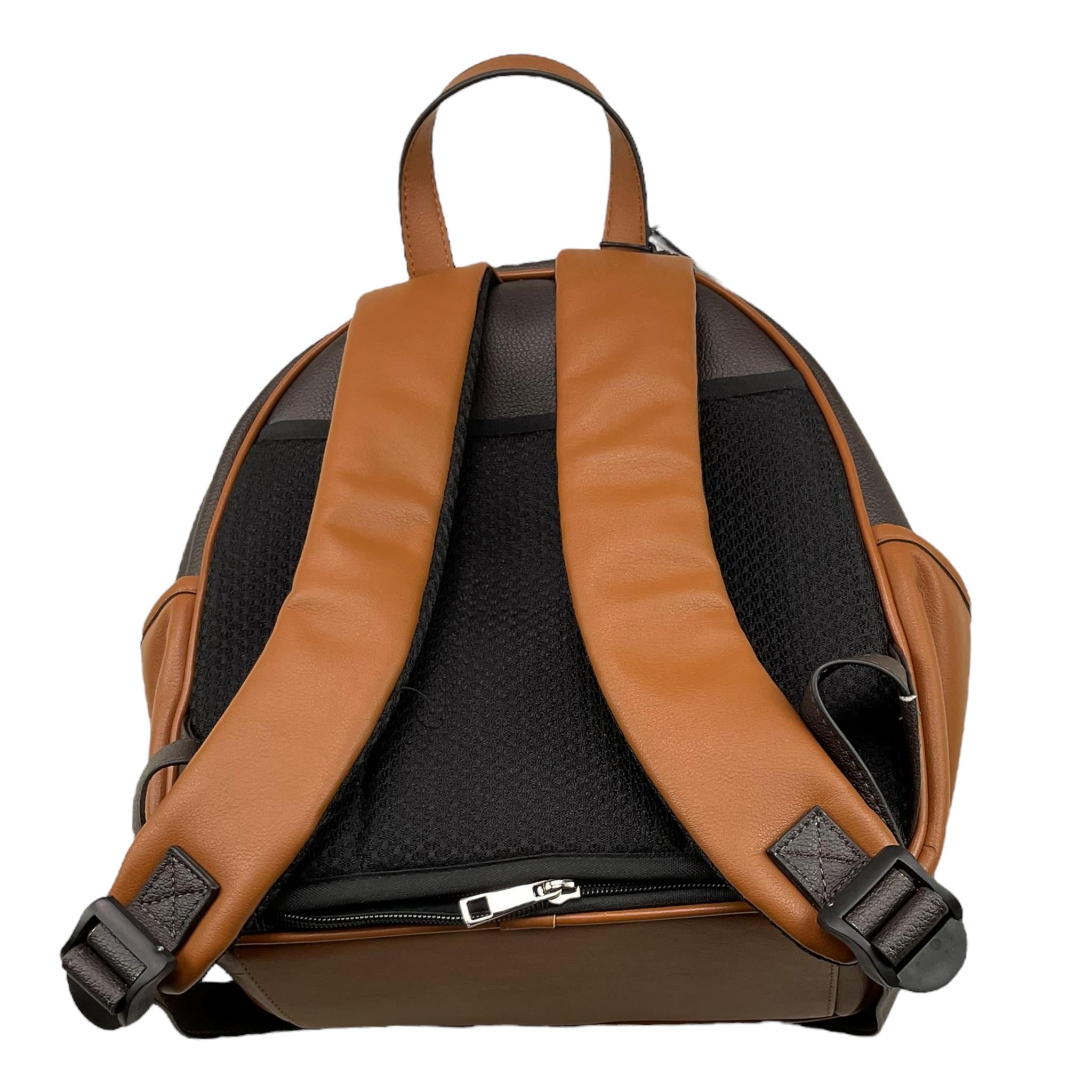 TRUSSARDI zaino bicolore in vera pelle Marrone per Bambino TBA25148ZA MARRONE TRUSSARDI 