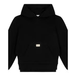 DOLCE & GABBANA fepa tinta unita con cappuccio e logo Nero per Bambina L5JW9S NERO DOLCE & GABBANA 