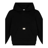 DOLCE & GABBANA fepa tinta unita con cappuccio e logo Nero per Bambina L5JW9S NERO DOLCE & GABBANA 