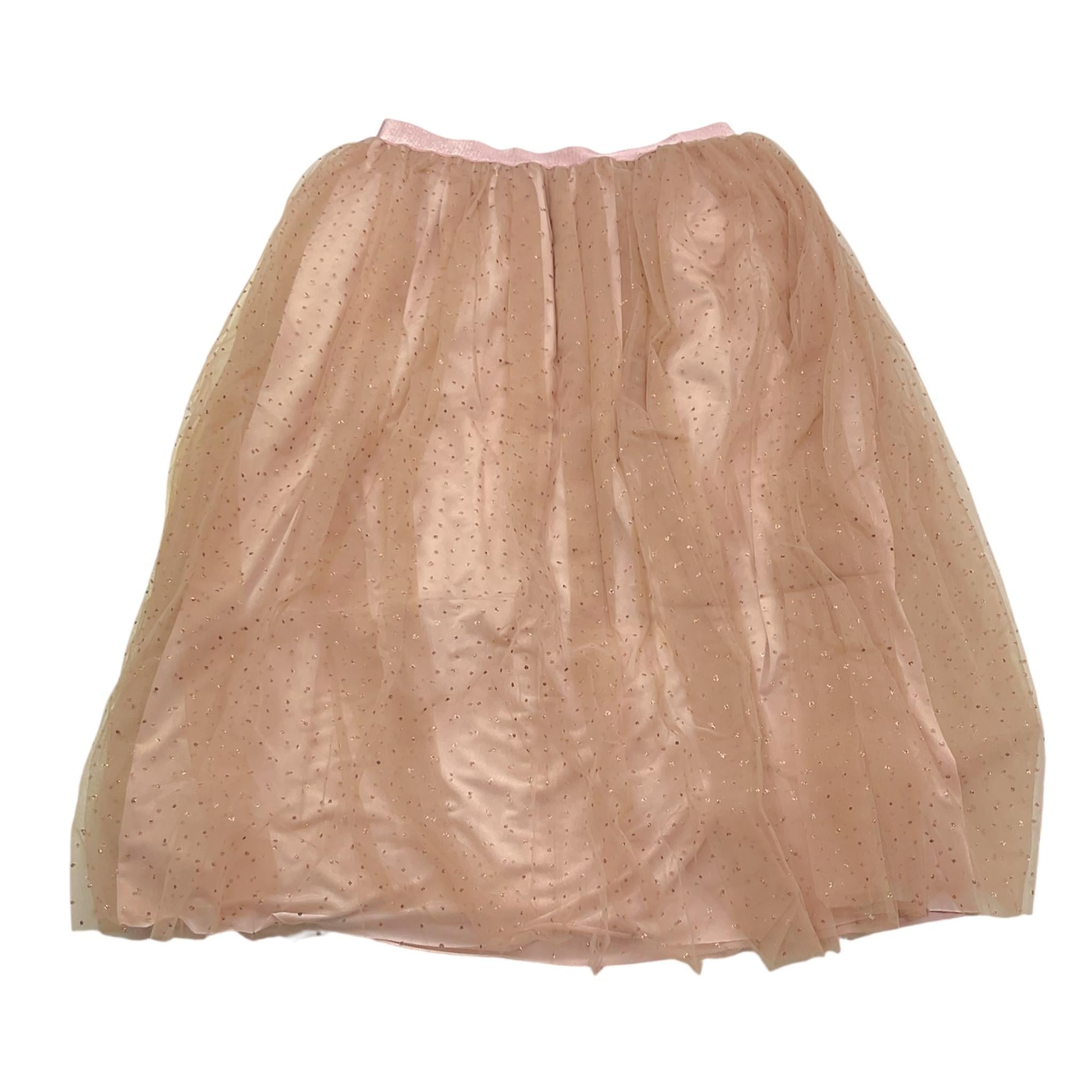 CAFFE' D'ORZO gonna tinta unita con tulle Rosa per Bambina ZV7A14 ROSA CAFFE' D'ORZO 