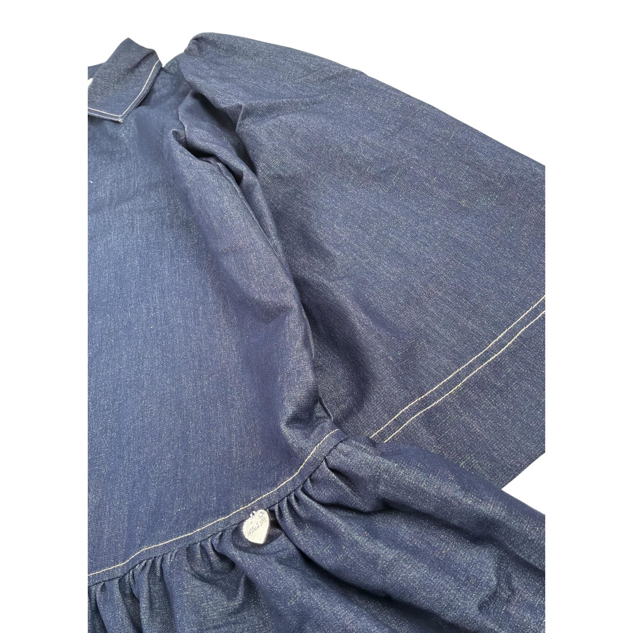 Alice Pi Abito tinta unita A Camicia Blu per Bambina W232113 BLU ALICE PI 