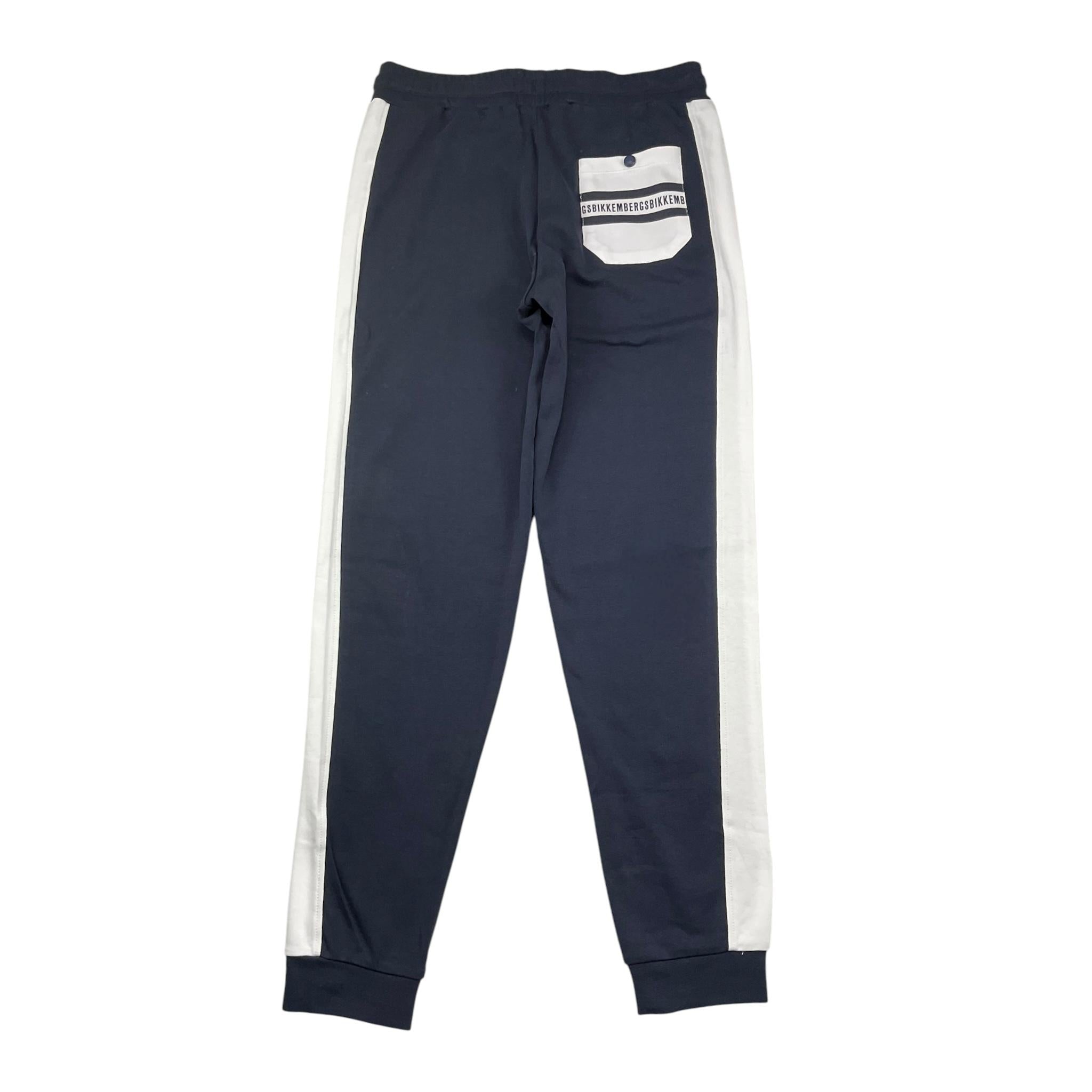 Bikkembergs Pantalone Tuta Tinta Unita con Profili per Bambino BK2301P BLU BiKKEMBERGS 