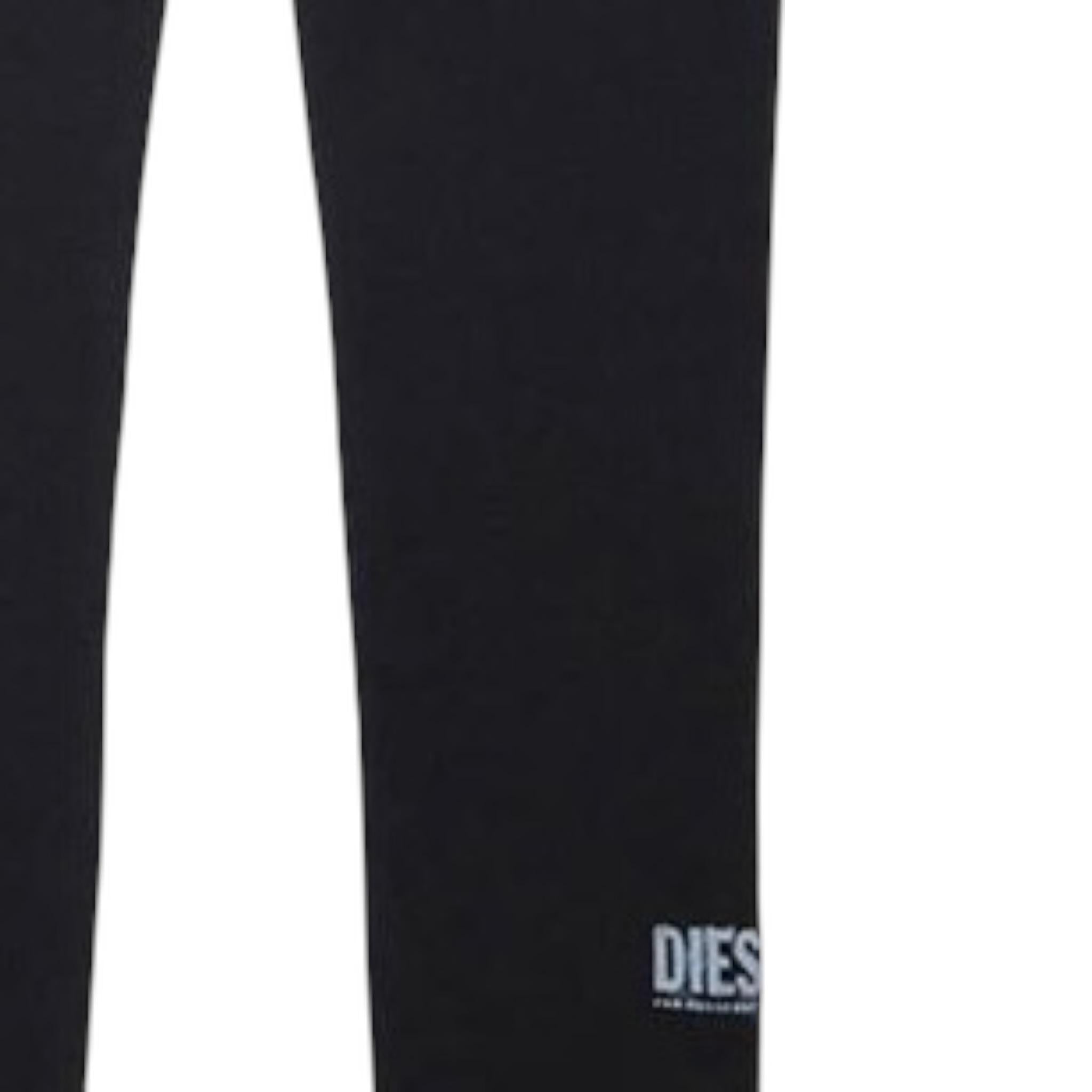 Diesel Leggins tinta unita con Logo Nero per Bambina J01151 NERO DIESEL 