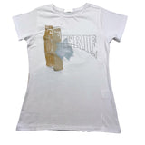 Cecyle T-Shirt Girocollo Tinta Unita Con Stampa Bianco Per Bambina