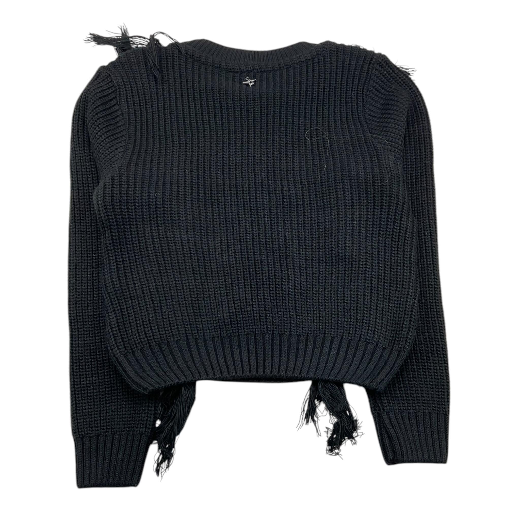 NAIDA maglia girocollo tinta unita cn frange Nero per Bambina NAMA297 NERO NAIDA 