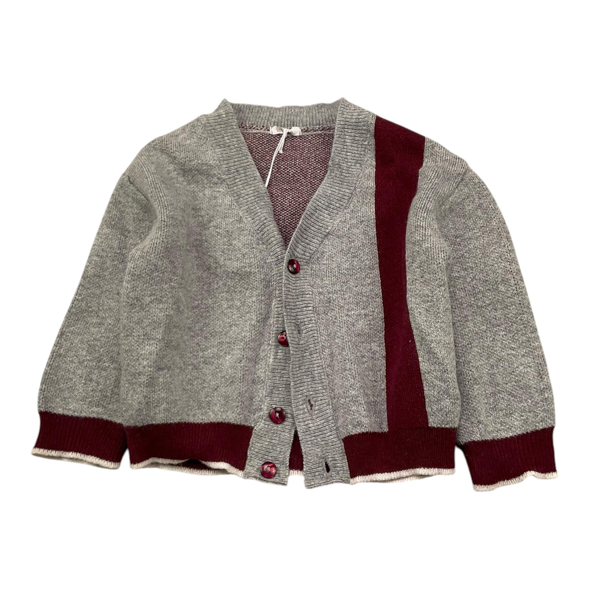 LE BEBE' cardigan tinta unita con contrasti Grigio per Neonato LBB5159 GRIGIO LE BEBE' 