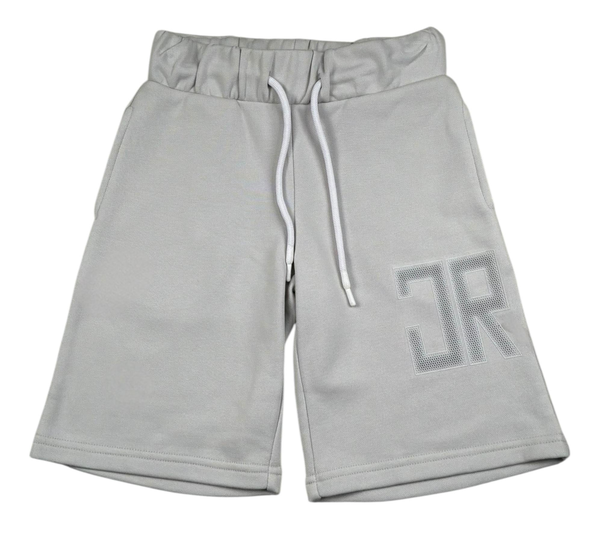 John Richmond Bermuda Tuta Tinta Unita con Logo per Bambino RBP26010BE GRIGIO JOHN RICHMOND 