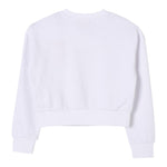 Diesel Felpa Chiusa Girocollo Tinta Unita con Logo per Bambina J01826X BIANCO DIESEL 