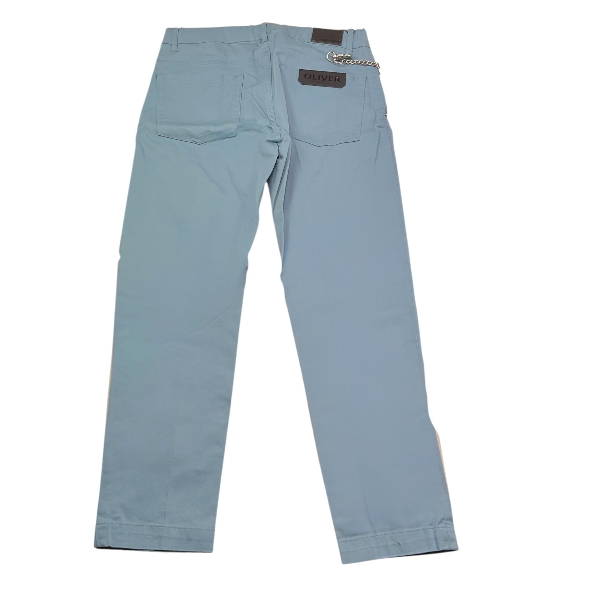 Antony Morato Pantalone Tinta Unita con Girovita Regolabile per Bambino MKTR00228 AZZURRO ANTONY MORATO 