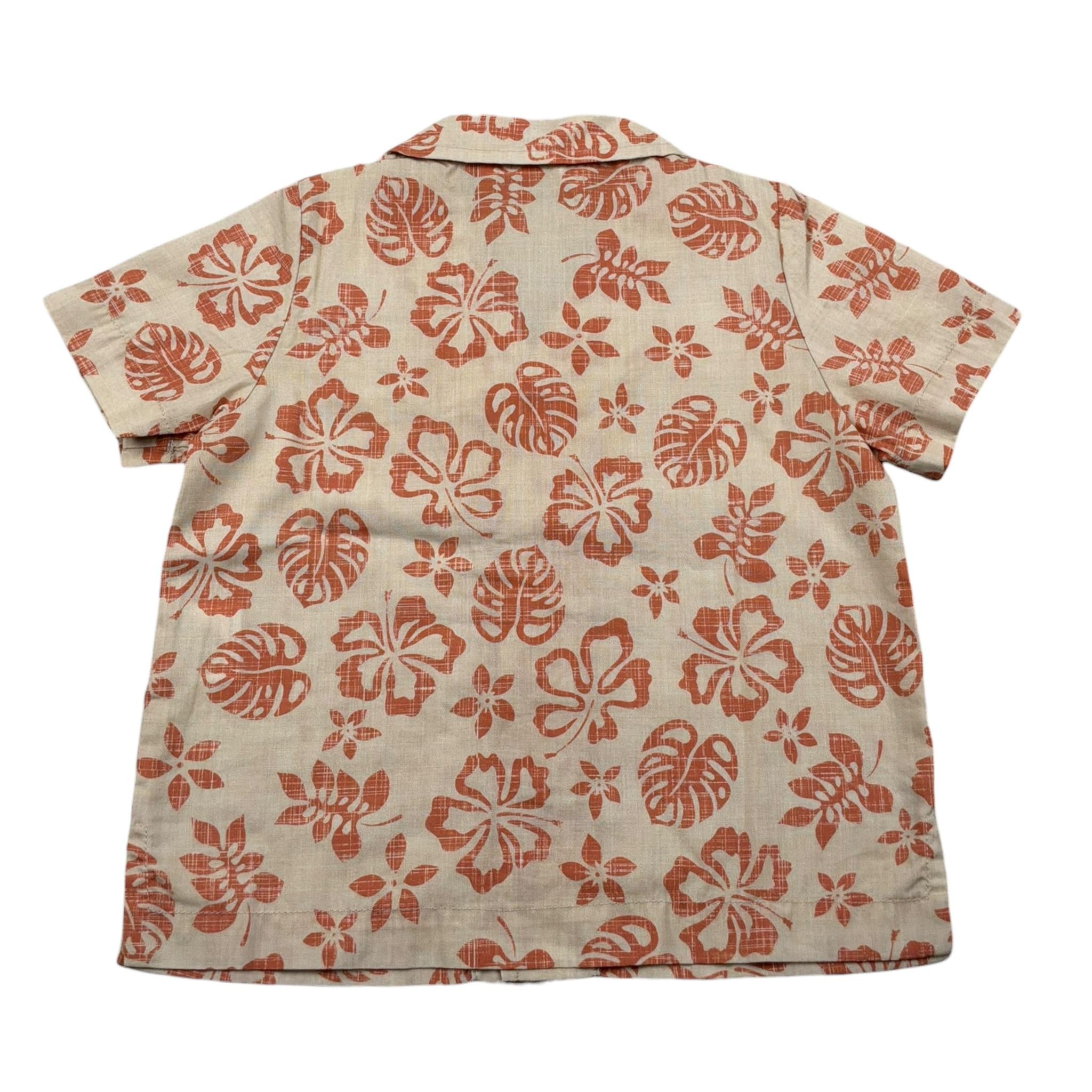 Zhoe & Tobiah Camicia Mezza Manica Tinta Unita Stampa Fantasia per Neonato WI1BN BEIGE ZHOE & TOBIAH 