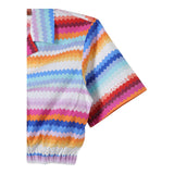 Missoni Camicia Modello Crop Mezza Manica Multicolor Multicolor Per Bambina