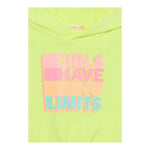 Billieblush Felpa Smanicata Tinta Unita con Cappuccio per Bambina U20846X GIALLO FLUO BillIEBLUSH 