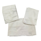 Barcellino Set Lenzuola 3 Pezzi Tinta Unita con Stampa per Neonata BO11733 BIANCO BARCELLINO 