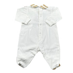 Marlu' Tutina Tinta Unita con Stampa per Neonato EL5014BIS BIANCO MARLU' 